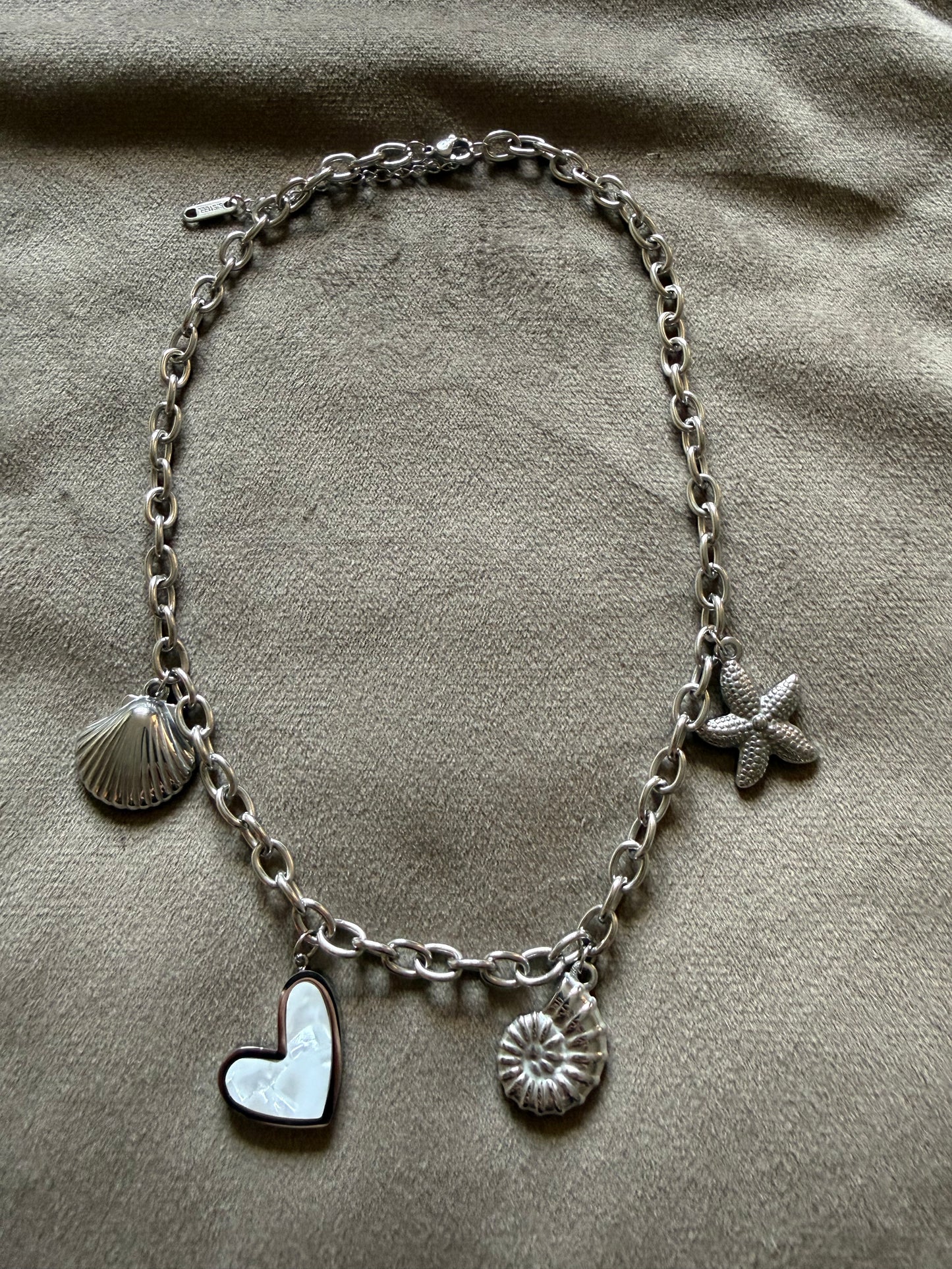 Bedel Ketting Zilverkleurig Stainless Steel – Charm Ketting 40-45 cm