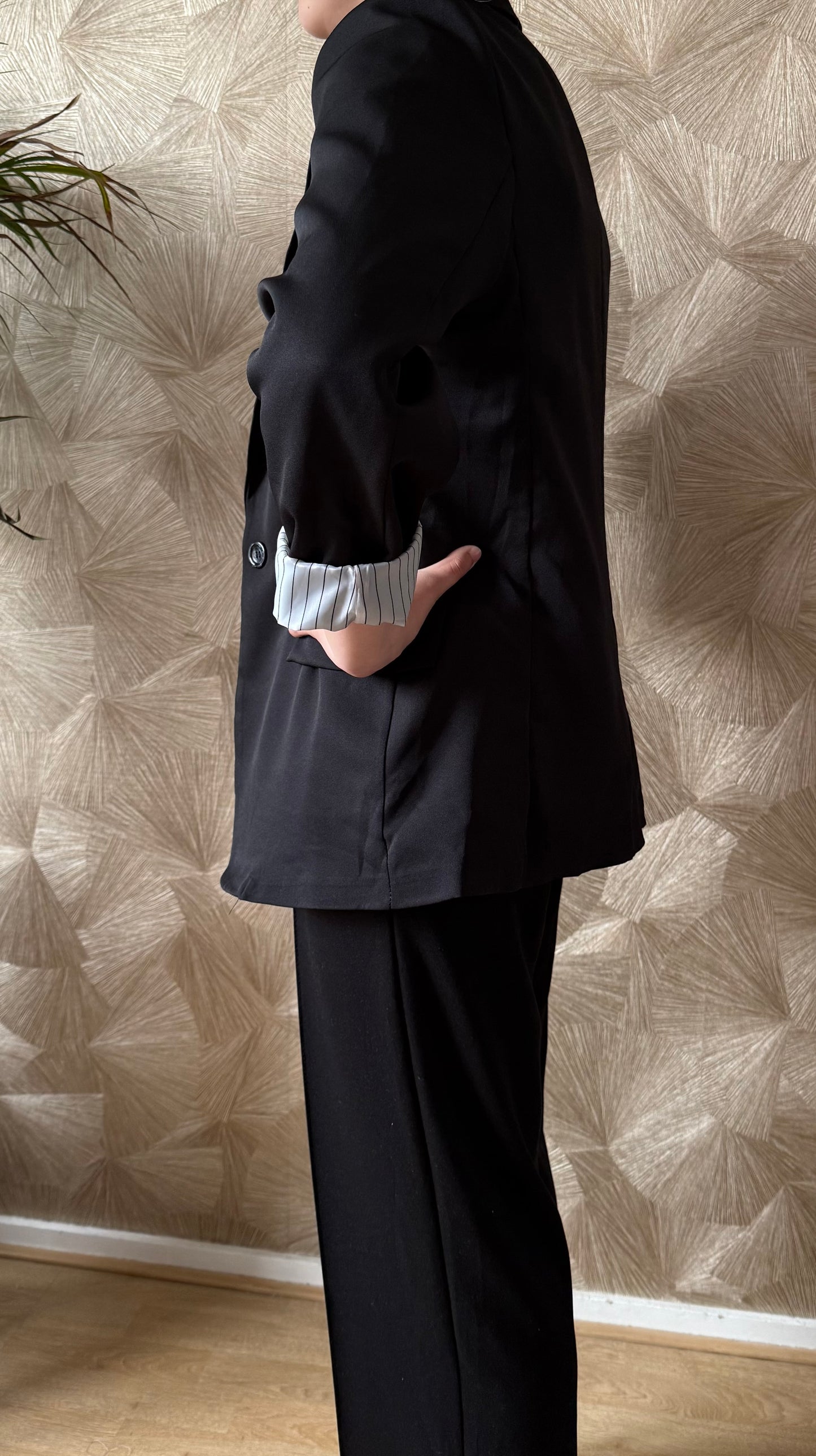 Luxe Blazer Zwart – One Size (36-42) Tijdloze Blazer