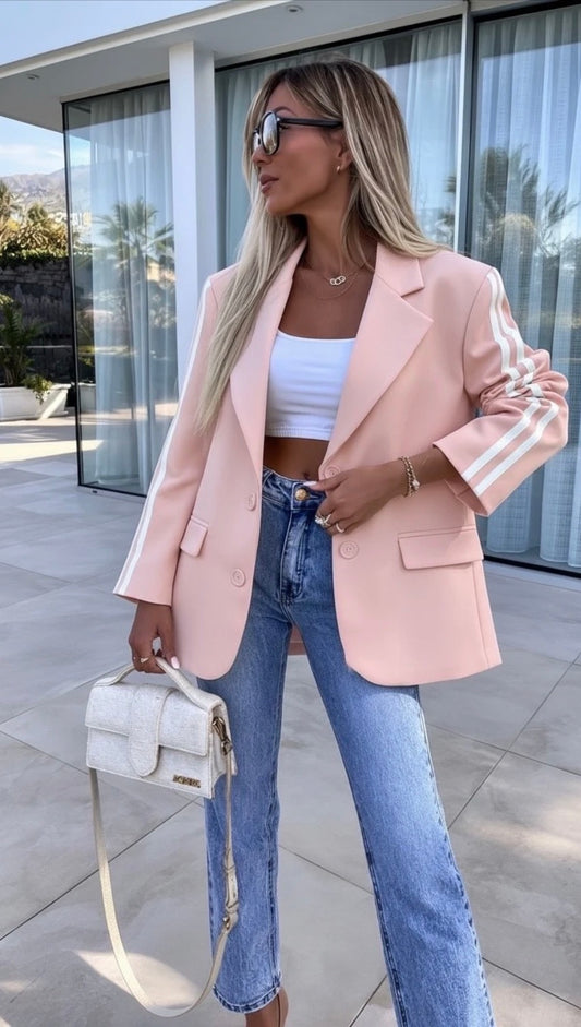 By Jule Sieraden Sporty Chic Blazer Roze – Maat 36-42 💕