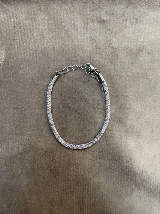 Stainless Steel Armband Zilver Fijne Schakel 17-21 cm – Verstelbaar Waterproof