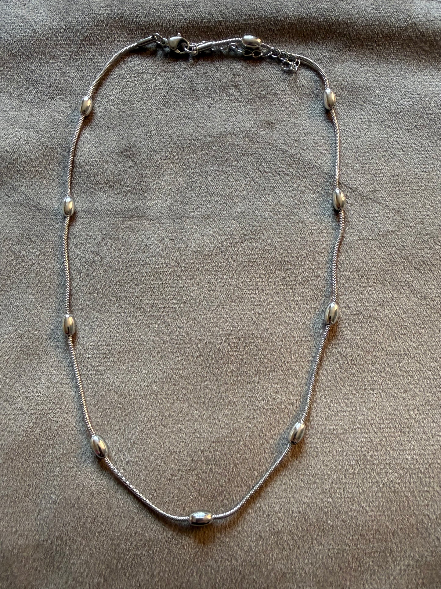 Zilverkleurige Stainless Steel Ketting – Dames Ketting 40-45 cm