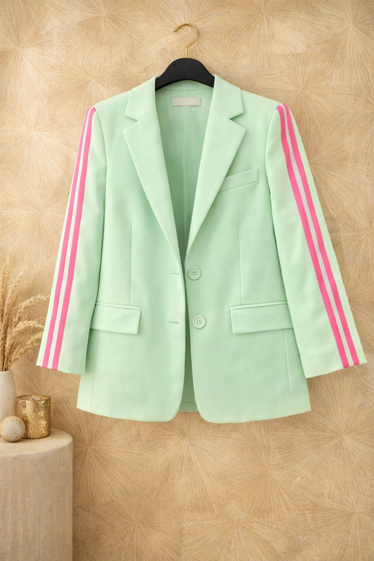 By Jule Sieraden Sporty Chic Blazer Mint/Roze – Maat 36-42 💚