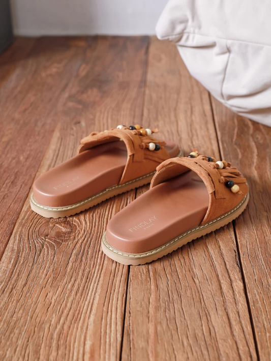 Camel Fringe Sandalen | Warme Zomer Musthave