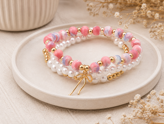 Amélie Roze Armband Set | By Jule Sieraden 💗